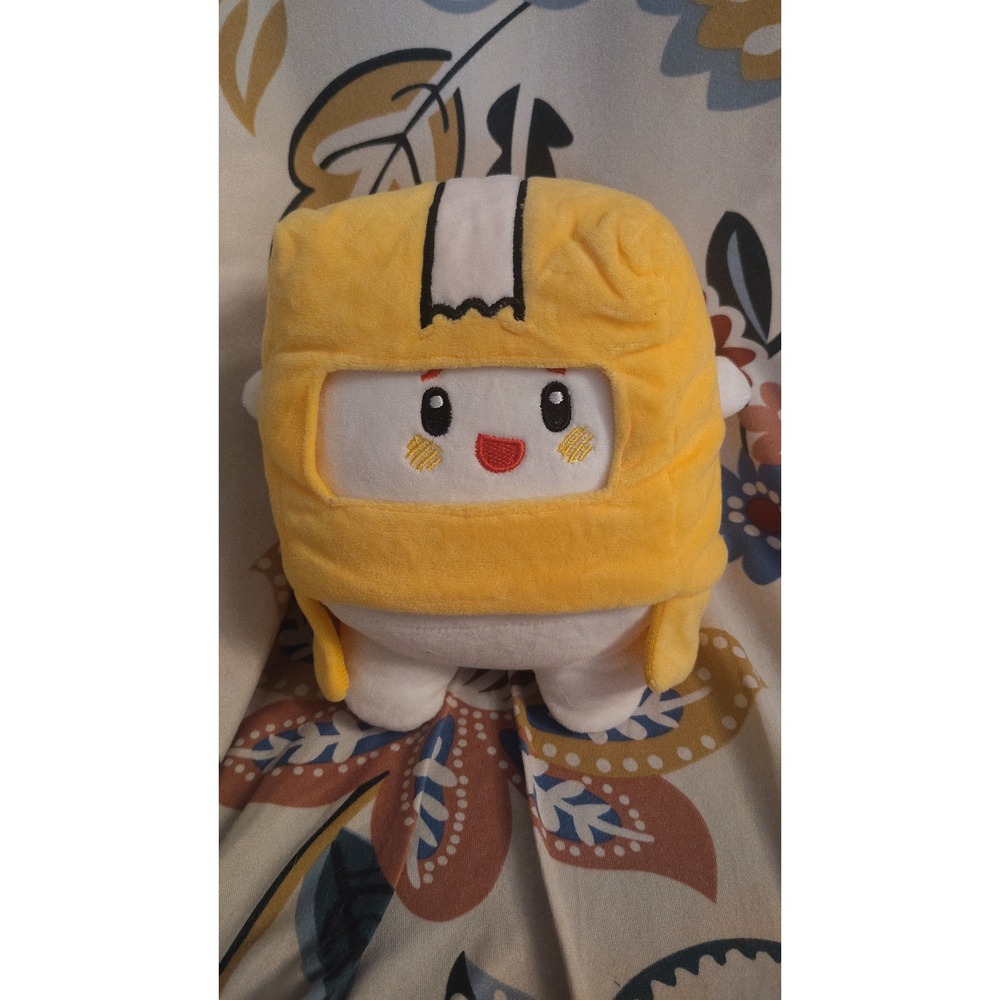 LankyBox Boxy Plush Toy Yellow Hood Collectible Gaming YouTuber Merch